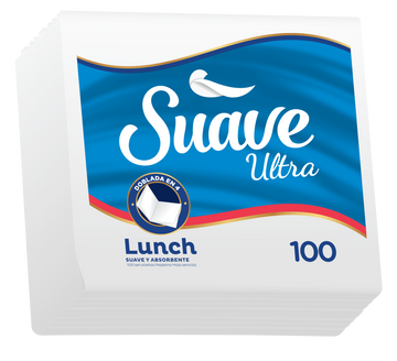 Napkin Lunch 1-Ply, 18/100ct Suave Ultra