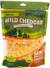 Cheddar Mild Cheese Shredded, 12/8oz Hillandale