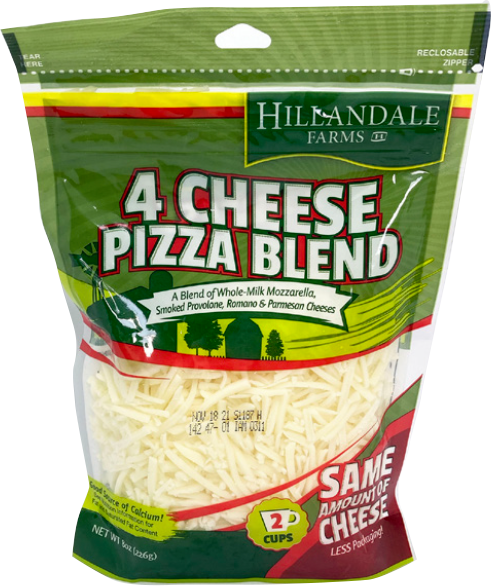 Pizza Cheese Shredded, 12/8oz Hillandale