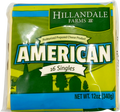 Yellow Cheese Slices Individually Wrapped, 12/12oz Hillandale