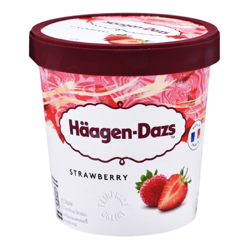 Strawberry Ice Cream, 8/473ml Haagen Daz