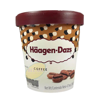 Coffee Ice Cream, 8/473ml Haagen Daz