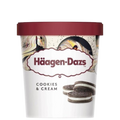 Cookies 'N' Cream Ice Cream, 8/473ml Haagen Daz