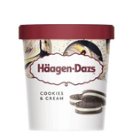 Cookies 'N' Cream Ice Cream, 8/473ml Haagen Daz