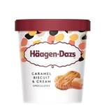 Caramel Biscuit & Cream Ice Cream, 8/473ml Haagen Daz