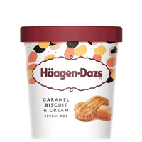 Caramel Biscuit & Cream Ice Cream, 8/473ml Haagen Daz