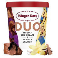 Duo Belgian Chocolate & Vanilla Ice Cream, 8/420ml Haagen Daz