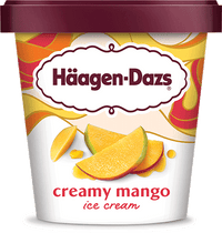 Mangos & Cream Ice Cream Cup, 24/100ml Haagen Daz