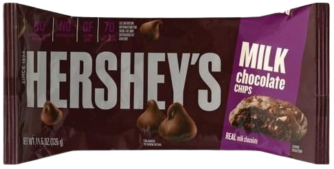 Milk Chocolate Chips, 12/326g Hershey's