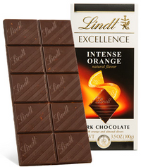 Dark Chocolate Bar Intense Orange, 12/3.5oz Lindt