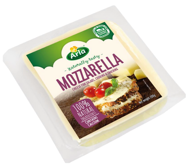 Mozzarella Cheese Chunk, 12/200g Arla