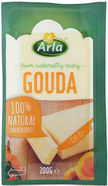 Gouda Cheese Chunk, 12/200g Arla