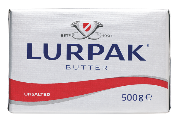 Unsalted Butter Bar, 20/500g Lurpak