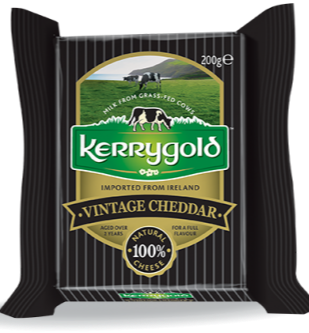 Cheddar Vintage Cheese Block, 12/200g Kerry Gold
