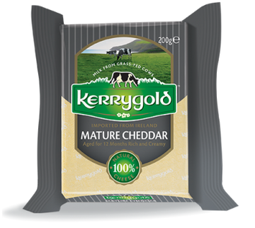 Cheddar Mature Cheese Block, 12/200g Kerry Gold