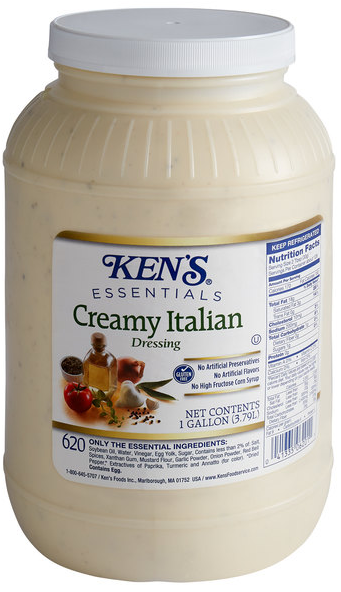 Italian Creamy Dressing (Chilled), 4/1Gal Ken's