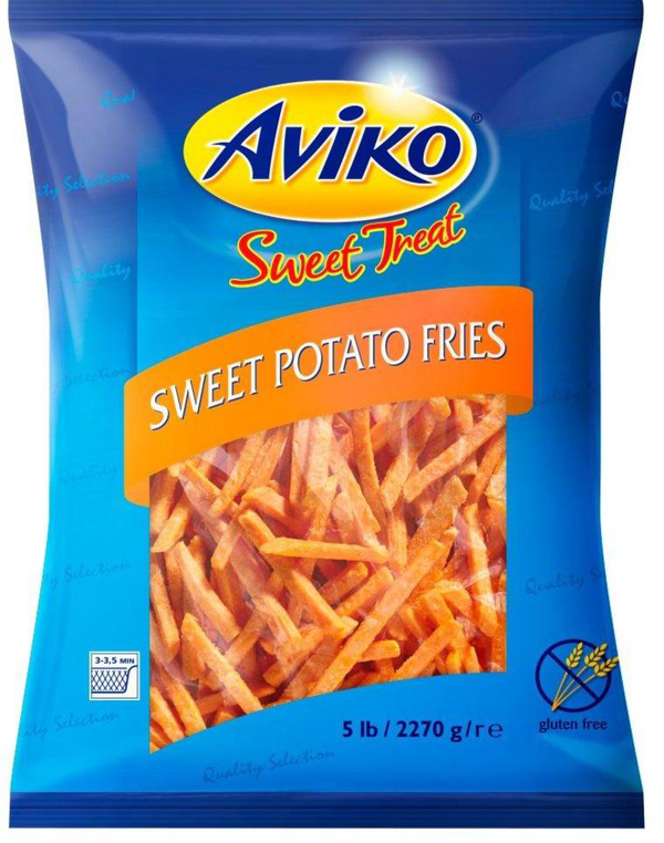 Sweet Potato Fries 3/8 Straight Cut, 5/2.27kg Aviko