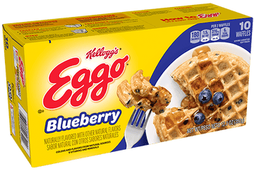 Waffles Blueberry 10ct, 8/348g Eggo