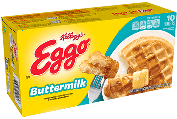 Waffles Buttermilk 10ct, 8/348g Eggo