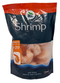 Shrimp Cooked Peeled & Deveined Tail-On 16-20, 10/1lb CPJ