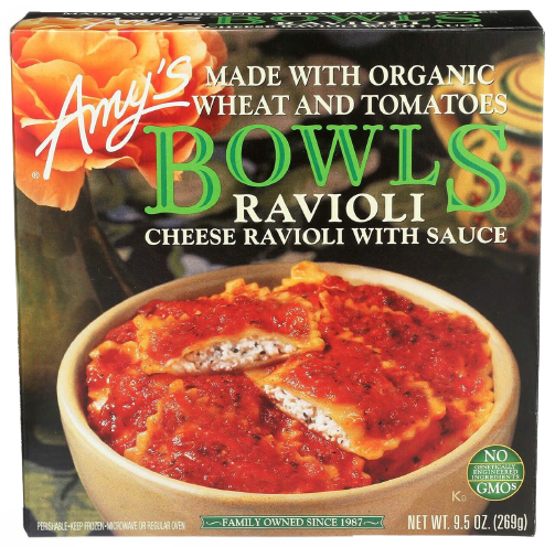 Cheese Ravioli Bowl, 12/9.5oz Amy's