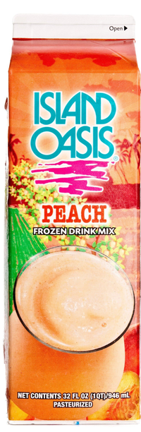 Peach Frozen Drink Mix, 12/32oz Island Oasis