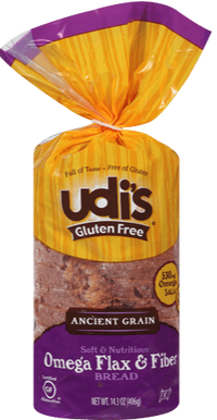 Loaf Omega Flax & Fiber Gluten Free, 8/14.2oz Udi's