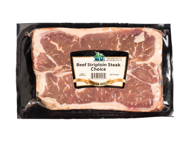 Beef Striploin Steak Choice, 15/10oz CPJ