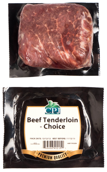 Beef Tenderloin Steak Choice, 27/5oz Avg 4.21kg CPJ