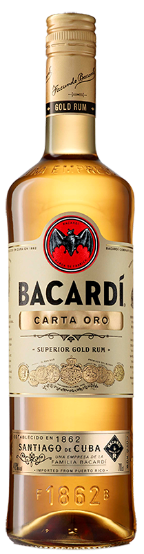 Bacardi Carta De Oro Rum, 12/750ml