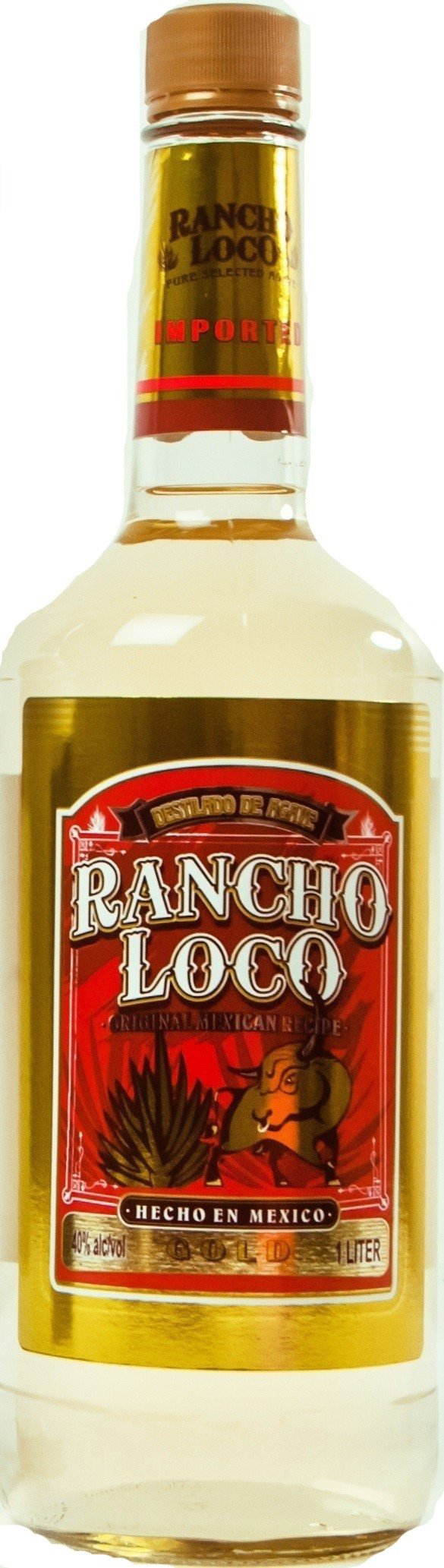Rancho Loco Gold Tequila, 12/1L