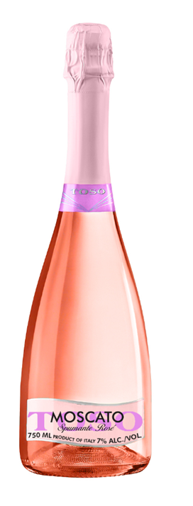 Toso Moscato Sparkling Rosé, 12/750ml