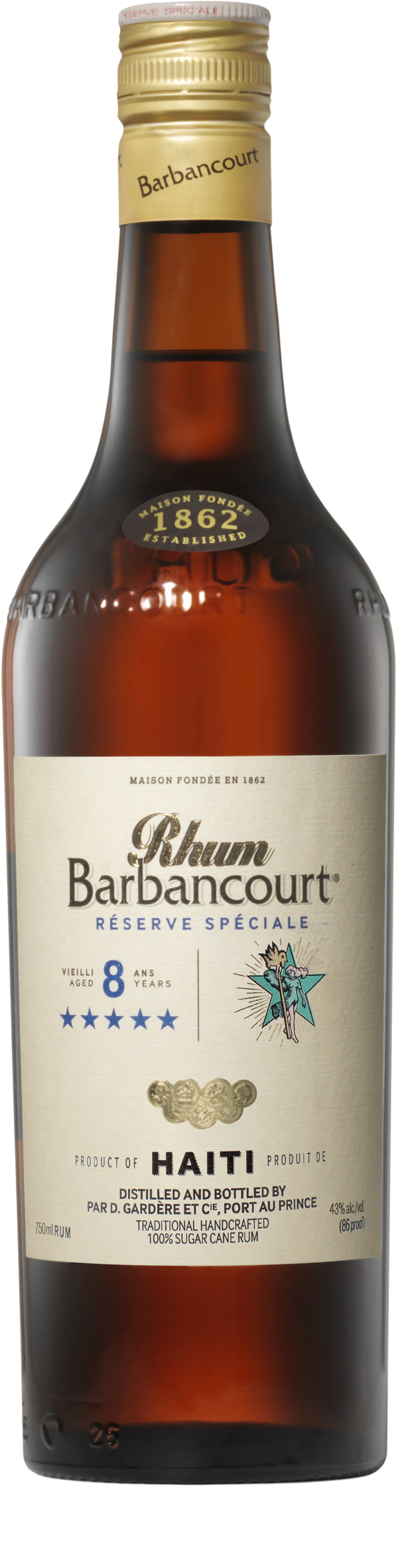 Barbancourt 5 Stars Rum, 12/750ml