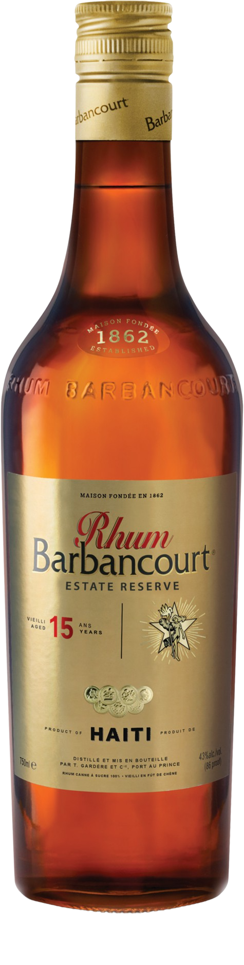 Barbancourt 15 Year Old "Reserve Du Domaine" Rum, 12/750ml