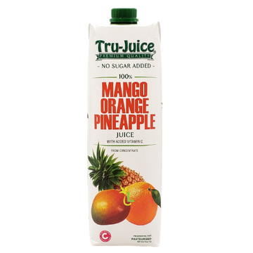 100% Mango Orange Pineapple Juice, 12/1L Tru-Juice