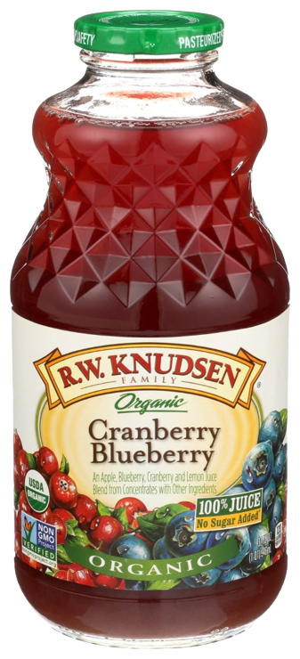 Cranberry Blueberry Juice, 6/32oz Knudsen