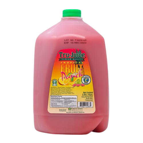 Fruit Punch Juice No Sugar Added, 4/1Gal Tru-Juice