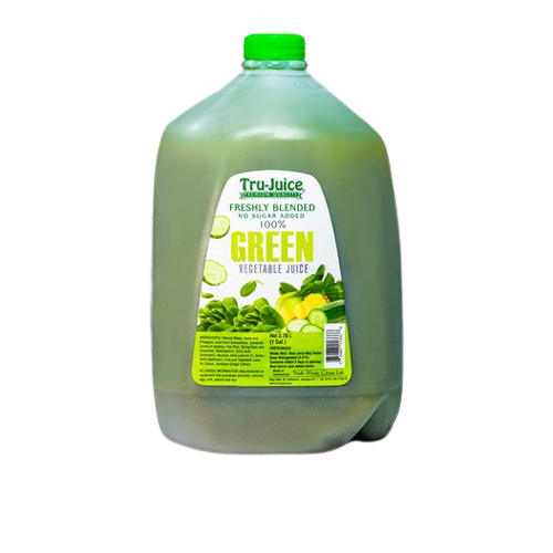 Green Vegetable Juice No Sugar Added, 4/1Gal Tru-Juice