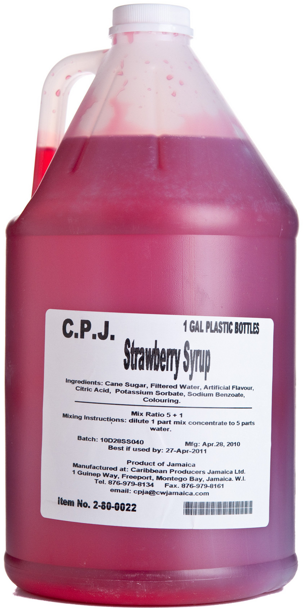 Strawberry Syrup, 4/Gal CPJ